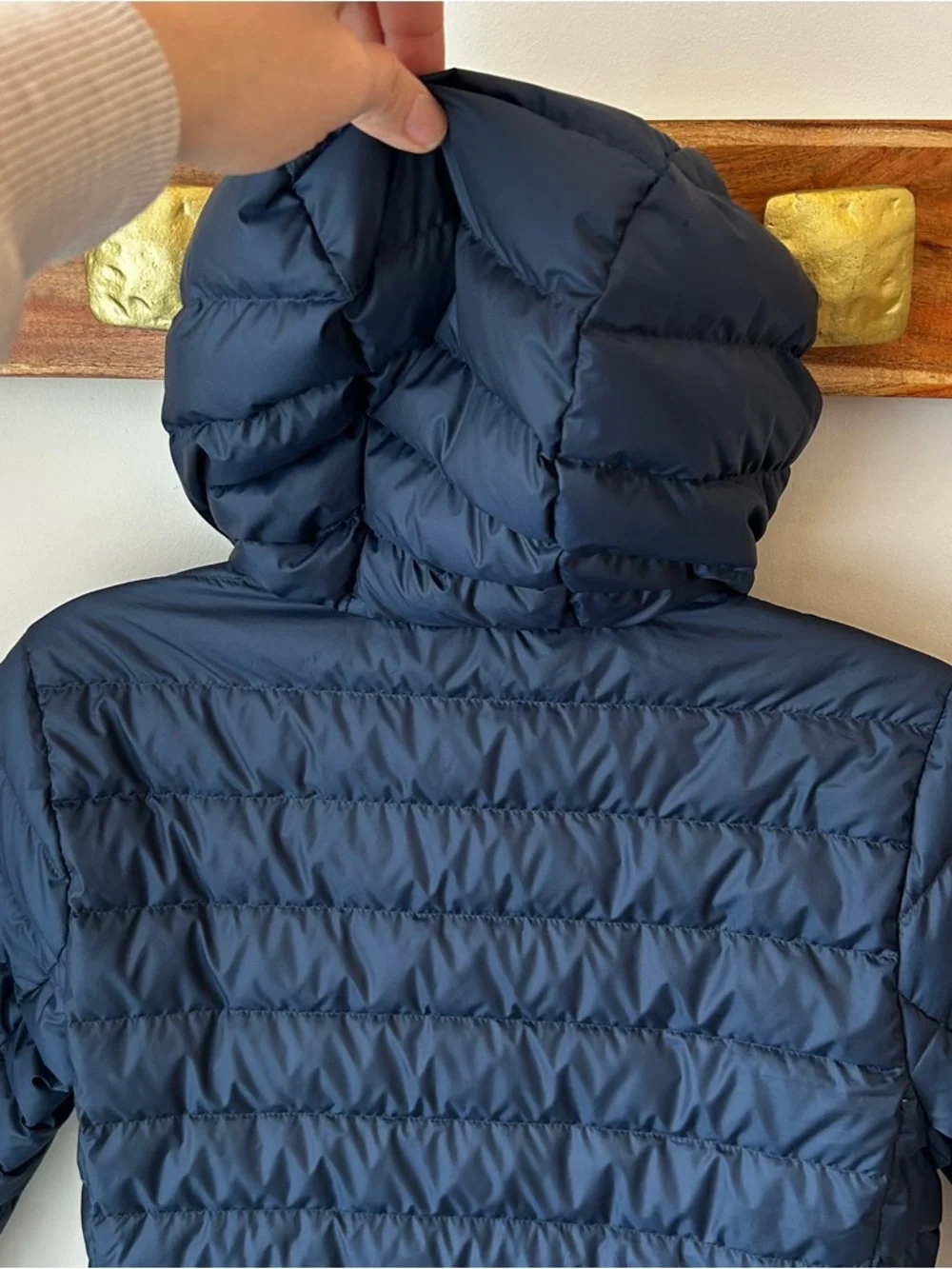 Lole Women's Navy Packable Puffer Jacket with Hood Lightweight Size S - Picture 7 of 7